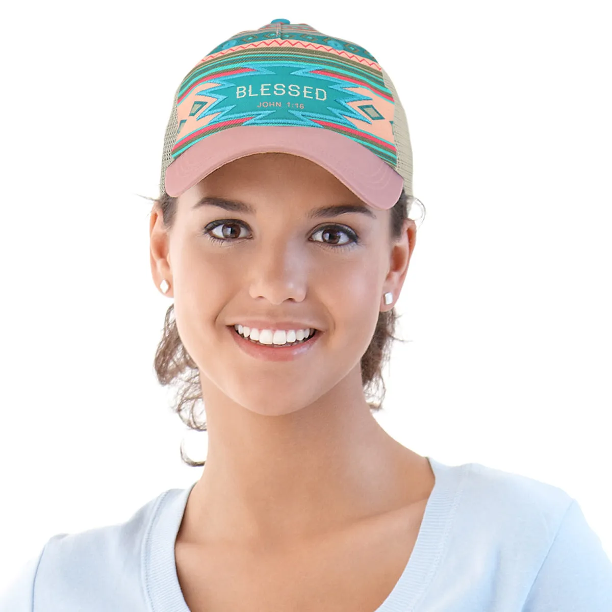 Blessed Girl Womens Cap Southwestern Blessed